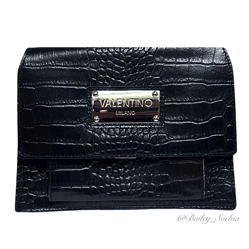 Mario Valentino Diana Crocodile Clutch